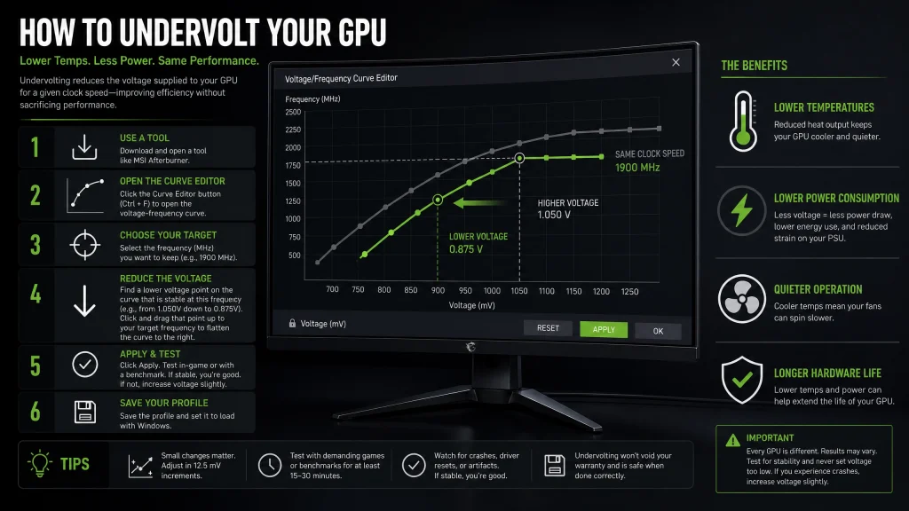 how to undervolt GPU